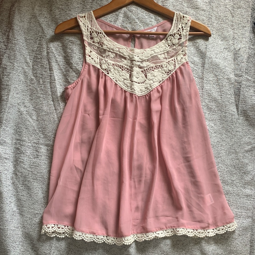 Pink & White Lace Top - Picture 7 of 9
